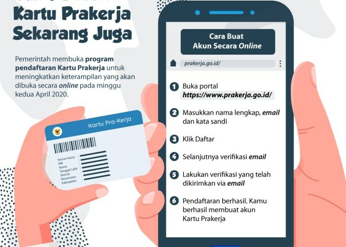 Cara daftar kartu prakerja 2024 di hp cukup siapkan nik dan kk