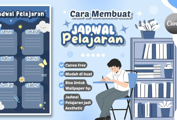 Contoh Template Jadwal Pelajaran dan Cara Editnya via HP Dengan Mudah