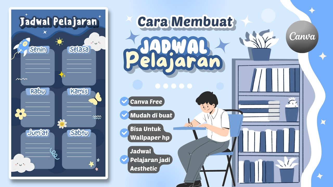 Contoh Template Jadwal Pelajaran dan Cara Editnya via HP Dengan Mudah