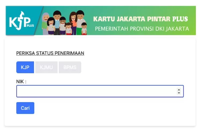 Cara cek status penerima kjp 2024 tahap 1 dan 2 cukup pakai ktp