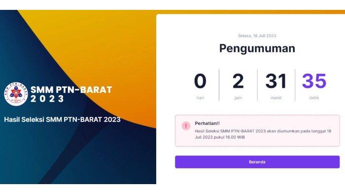 Sudah diumumkan begini cara melihat skor smmptn barat 2024